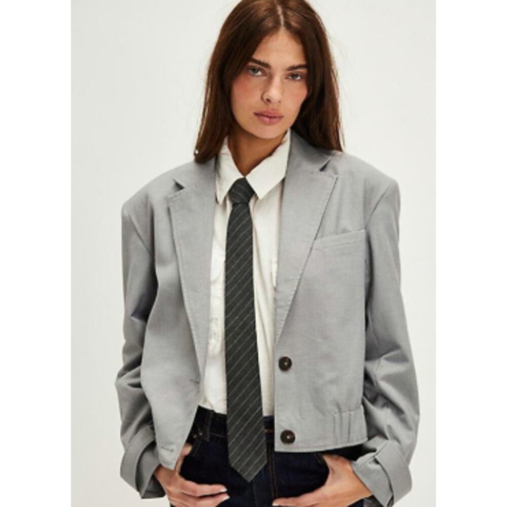Free People Agnes Jacket in Heather Gray Size XS NWOT - Picture 6 of 6
